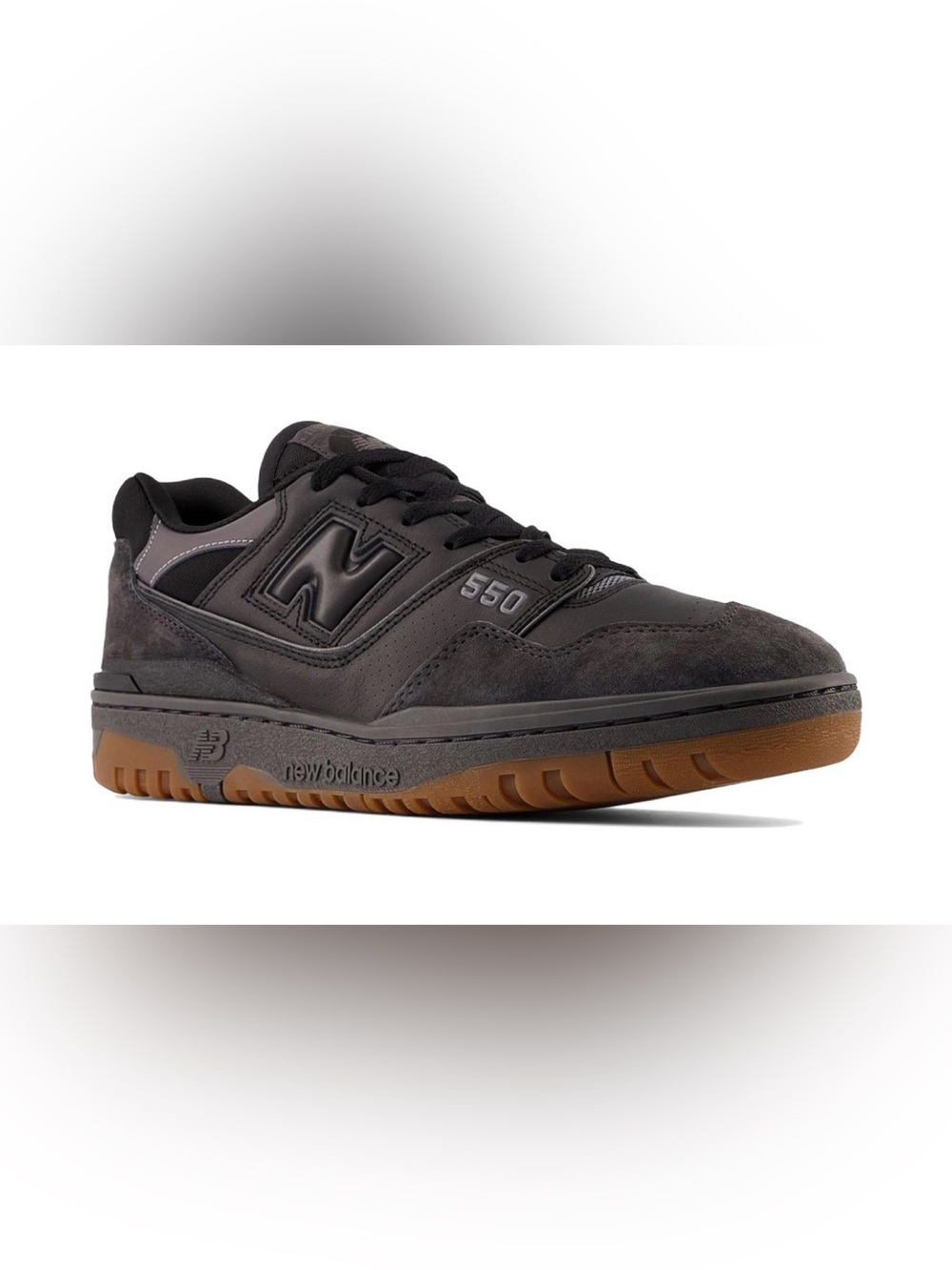 New Balance 550 Black Gum Sneakers